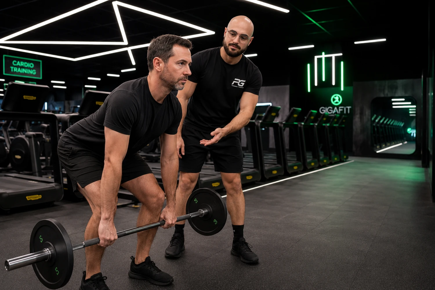 Coaching personnalisé sur un exercice de force